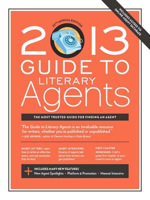 cover image of 2013 Guide to Literary Agents